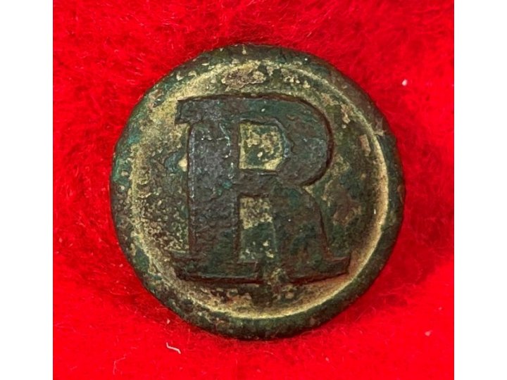 Confederate Rifleman Coat Button