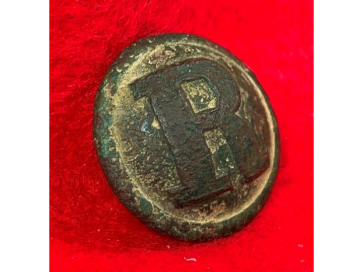 Confederate Rifleman Coat Button