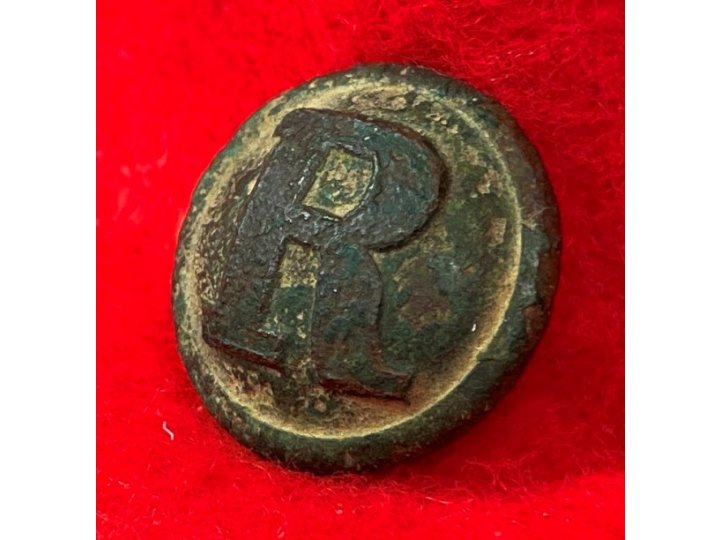 Confederate Rifleman Coat Button