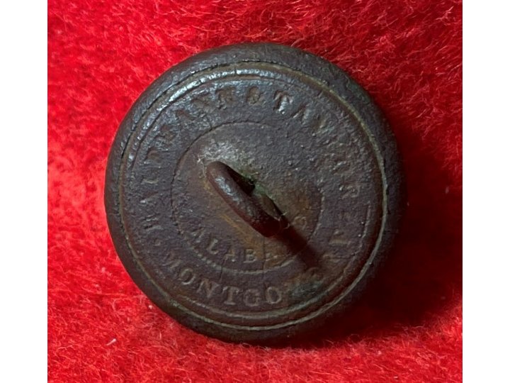 Confederate Manuscript Artillery Coat Button