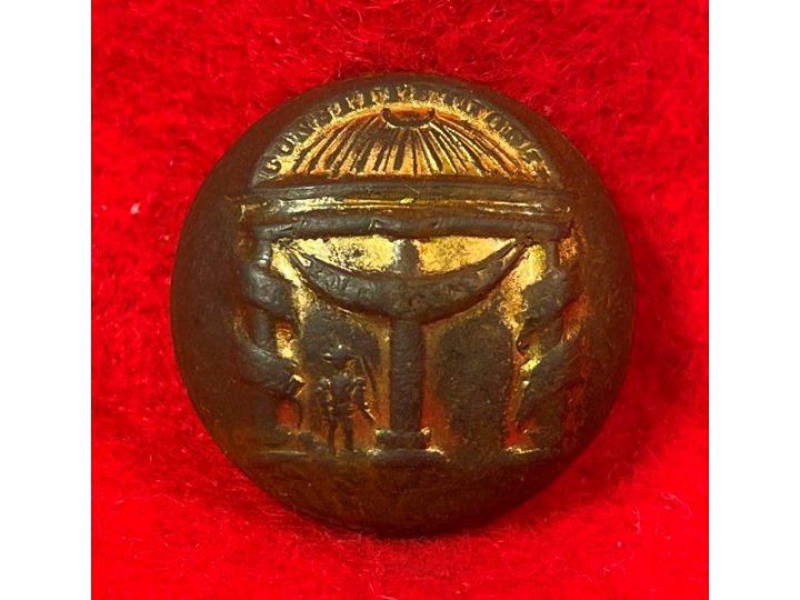 Georgia State Seal Coat Button