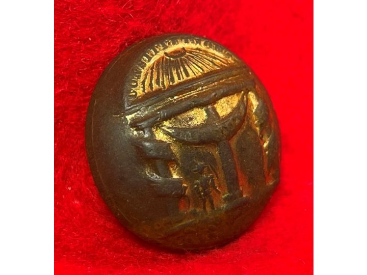 Georgia State Seal Coat Button