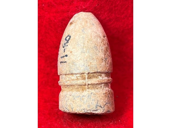 Confederate .58 Cal. Gardner Bullet - Marked "NORTH ANNA / 11-80"