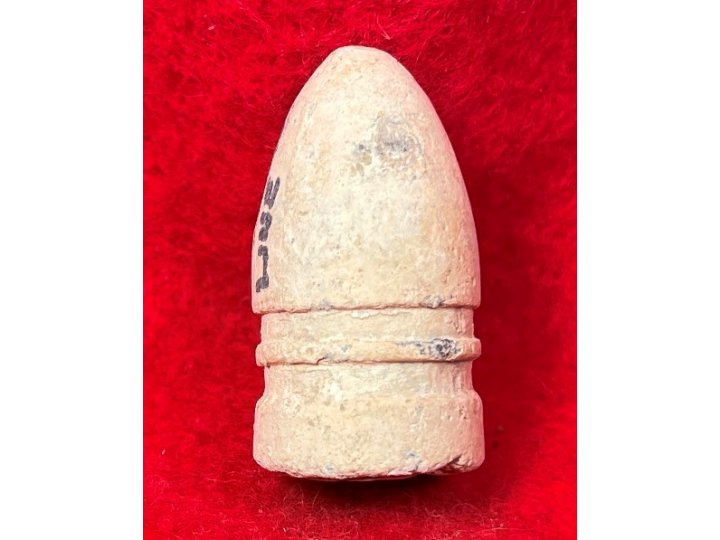 Confederate .58 Cal. Gardner Bullet - Marked "NEW MARKET LINE"