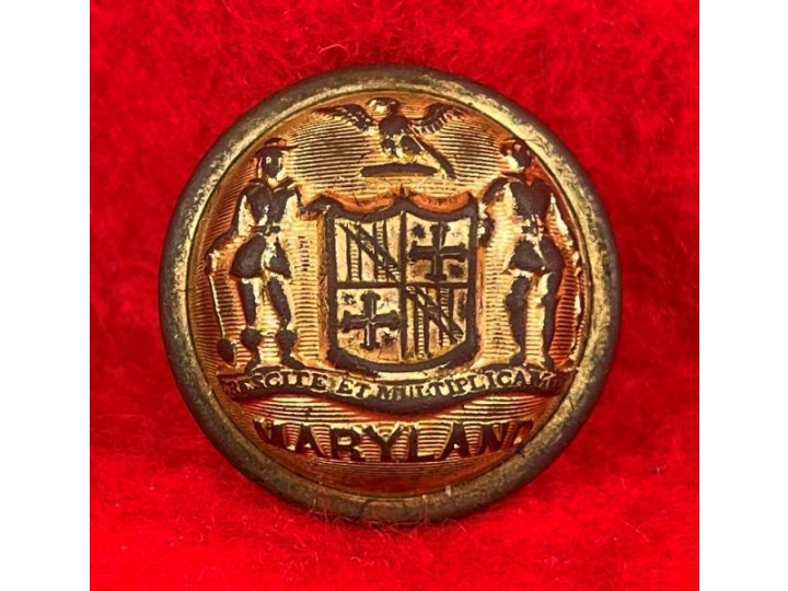  Maryland State Seal Staff Officer Coat Button