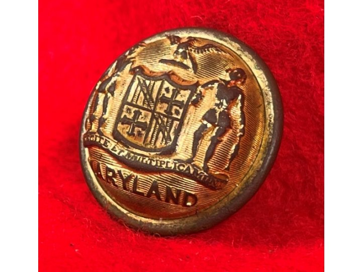  Maryland State Seal Staff Officer Coat Button