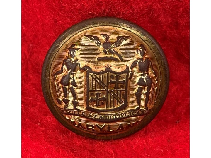 Maryland State Seal Staff Officer Coat Button