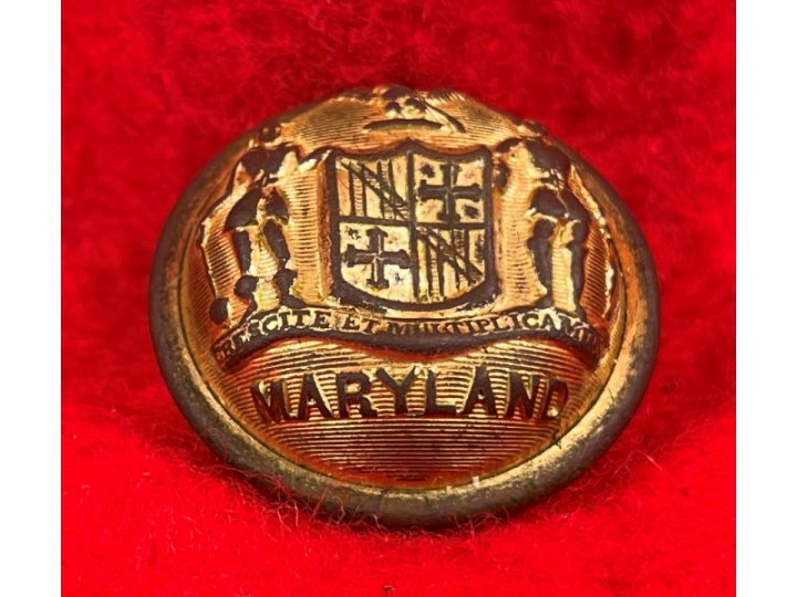  Maryland State Seal Staff Officer Coat Button
