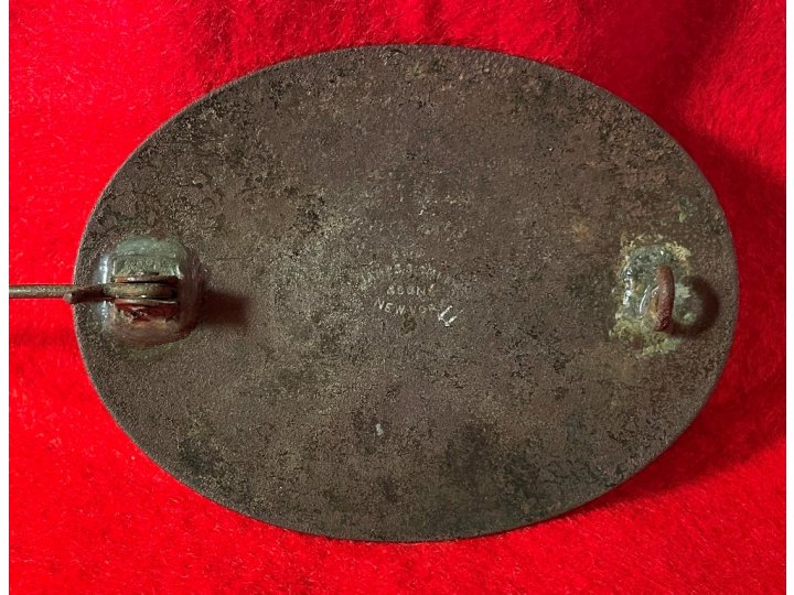 Virginia Militia Shoulder Belt Plate - Marked "JAMES S. SMITH & SONS / NEW YORK"