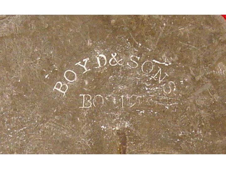 Eagle Plate - Stamped "BOYD & SONS / BOSTON" - High Quality