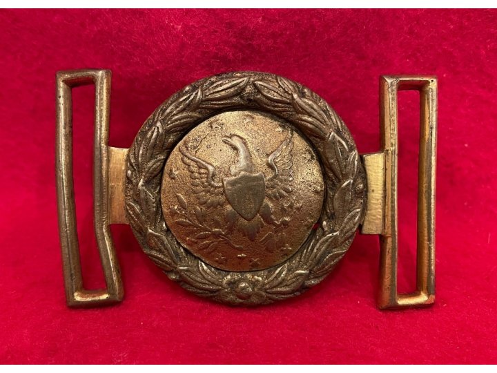 U.S. Militia Waist Belt Plate ca. 1850-1875 - The Buckle Pictured in "American Military Belt Plates"