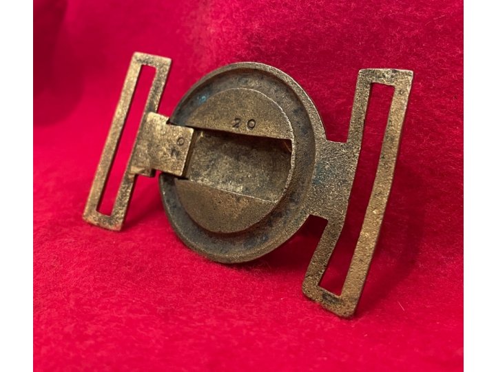 U.S. Militia Waist Belt Plate ca. 1850-1875 - The Buckle Pictured in "American Military Belt Plates"