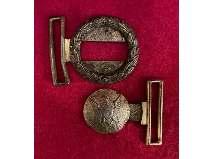 U.S. Militia Waist Belt Plate ca. 1850-1875 - The Buckle Pictured in "American Military Belt Plates"