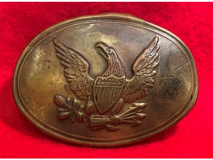 US Militia Small Oval Belt Plate ca. 1835-1845 - Published in Two Reference Books