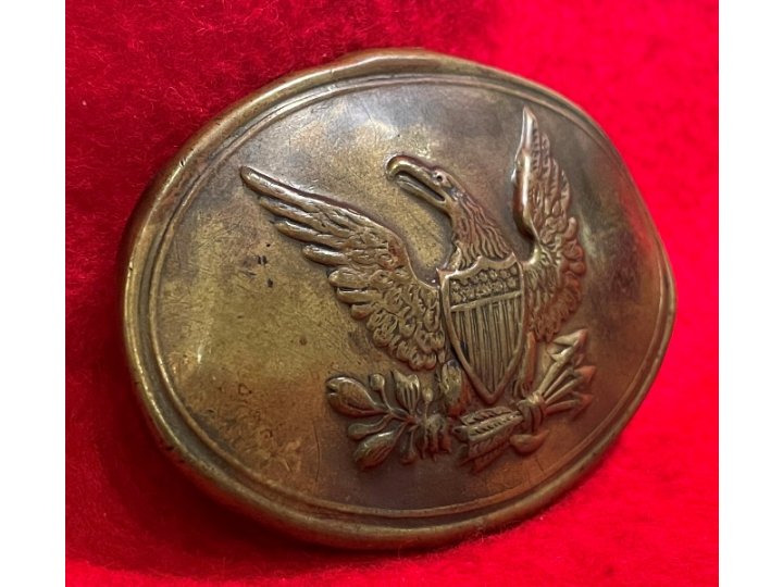 US Militia Small Oval Belt Plate ca. 1835-1845 - Published in Two Reference Books