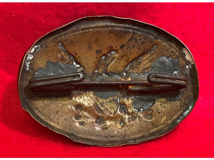US Militia Small Oval Belt Plate ca. 1835-1845 - Published in Two Reference Books
