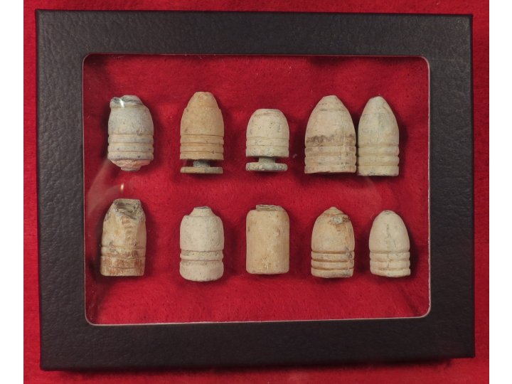 10 Unique and Interesting "Pulled" Bullets with Display Case