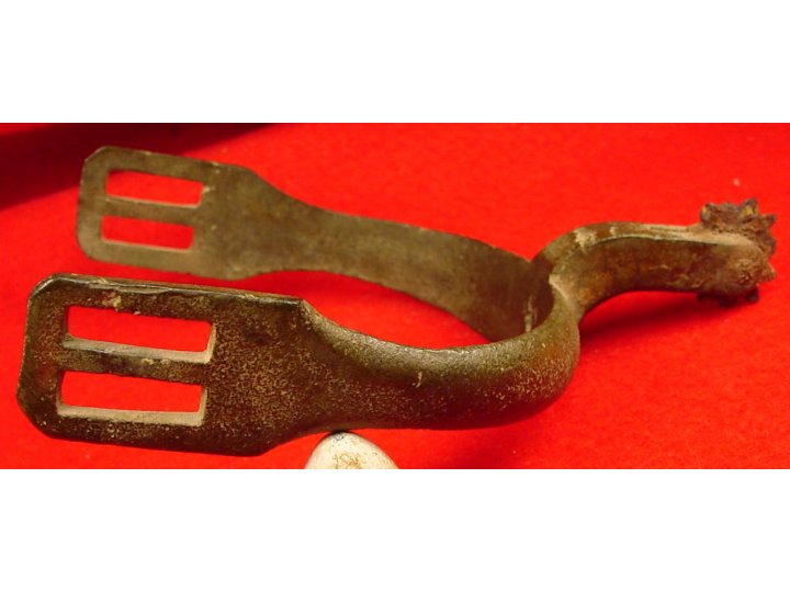 Confederate "Richmond" Cavalry Spur - Published - Mississippi Cavalry