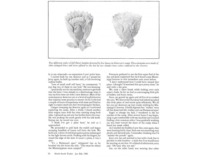 Confederate "Richmond" Cavalry Spur - Published - Mississippi Cavalry