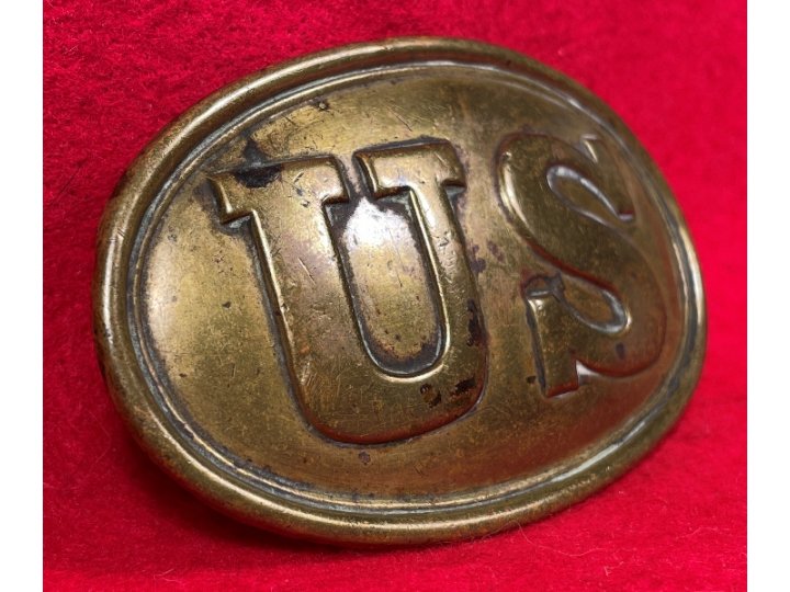 US Waist Belt Plate - Supplier Marked "E. GAYLORD" & Inscribed "A M COOK"- High Quality