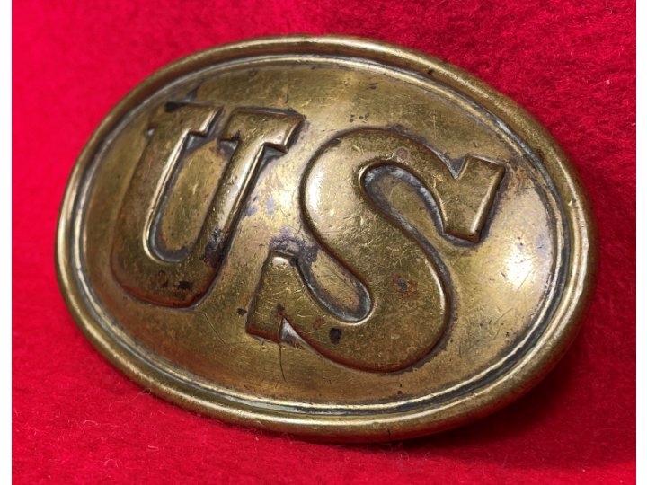 US Waist Belt Plate - Supplier Marked "E. GAYLORD" & Inscribed "A M COOK"- High Quality