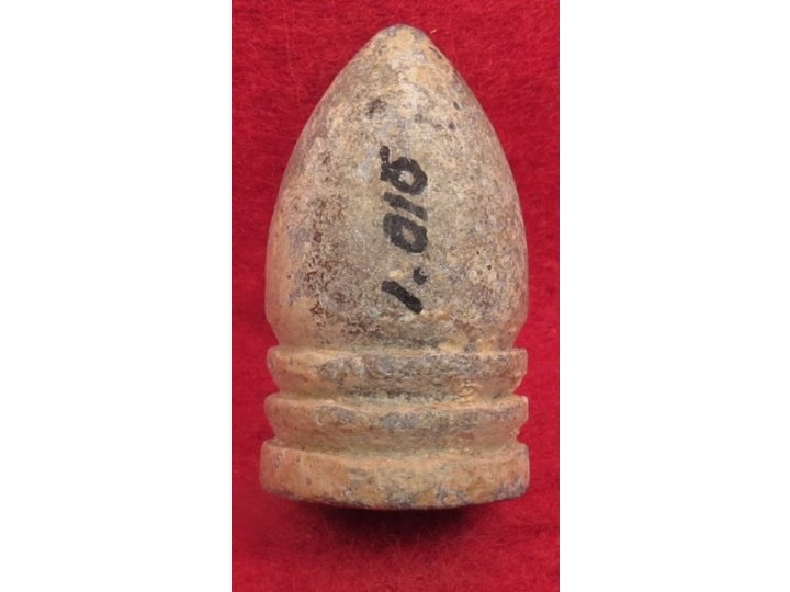 Confederate Side-Cast Bullet with Mac Mason's Lettering 