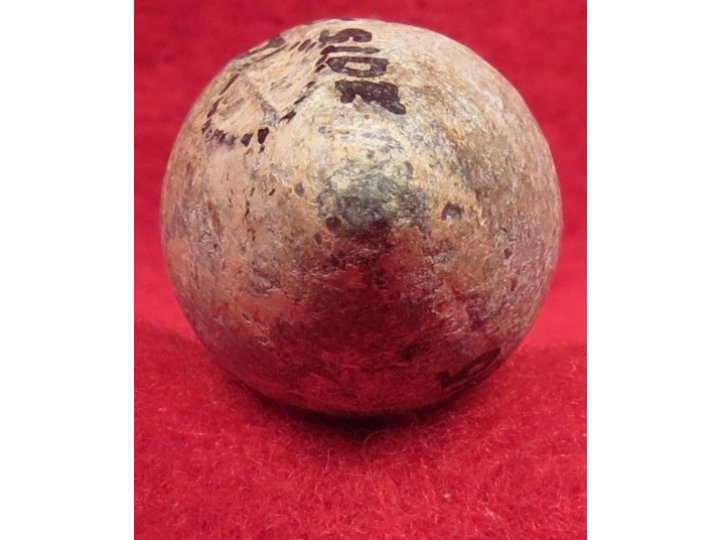 Confederate Side-Cast Bullet with Mac Mason's Lettering 