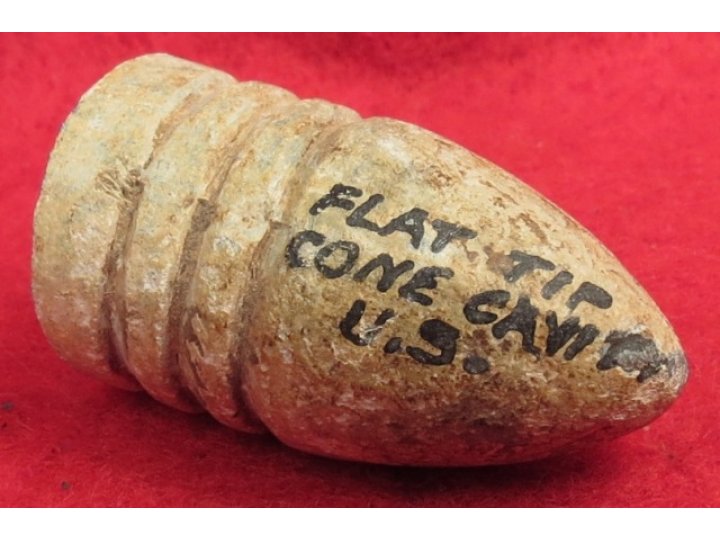 .58 Caliber “Three Ring” Bullet with Mac Mason's Lettering