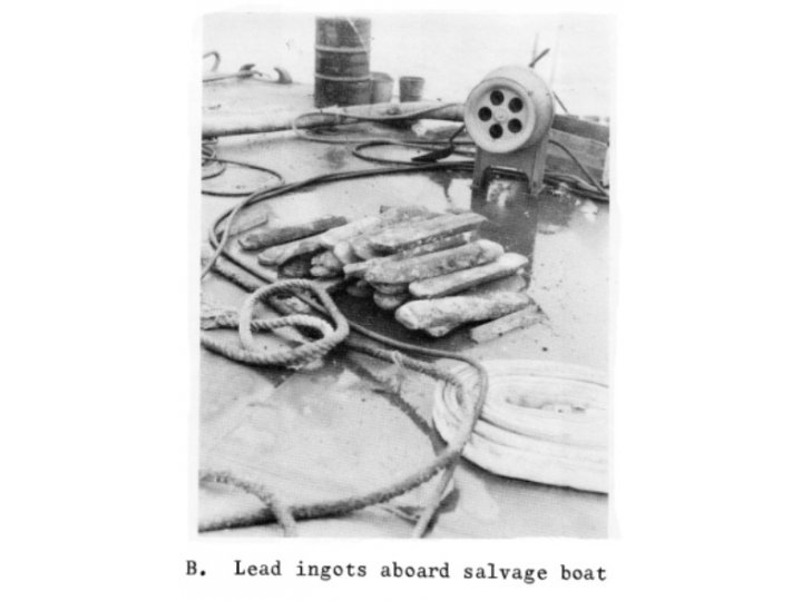 Lead Ingot from Confederate Blockade Runner "MODERN GREECE"