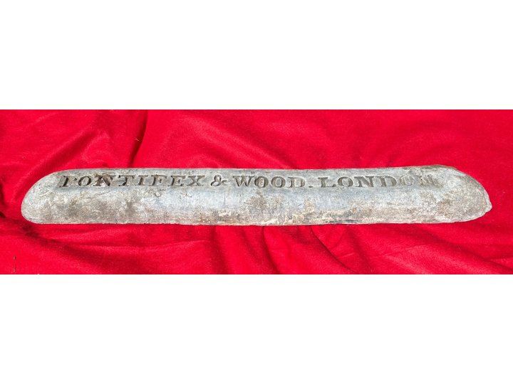 Lead Ingot - "Pontifex & Wood. London" from The Confederate SS Phantom 