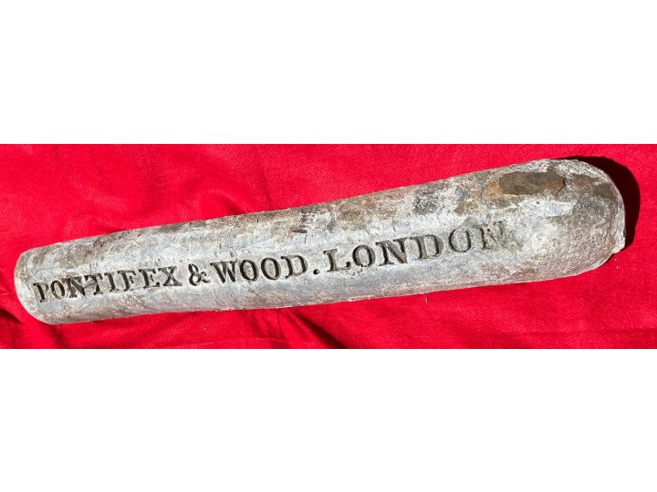 Lead Ingot - "Pontifex & Wood. London" from The Confederate SS Phantom 