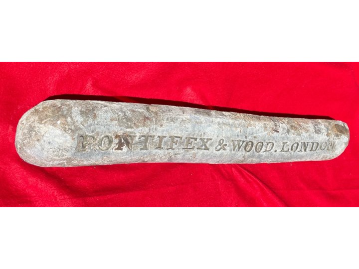 Lead Ingot - "Pontifex & Wood. London" from The Confederate SS Phantom 