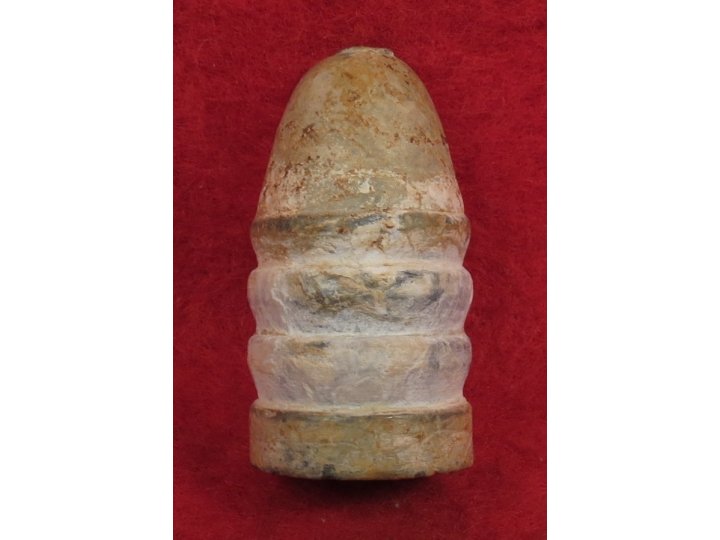 Confederate .71 Caliber Rifled Musket Bullet - Huge