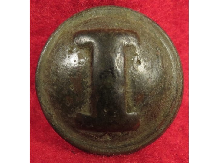 Confederate Infantry - Cast "I" Button