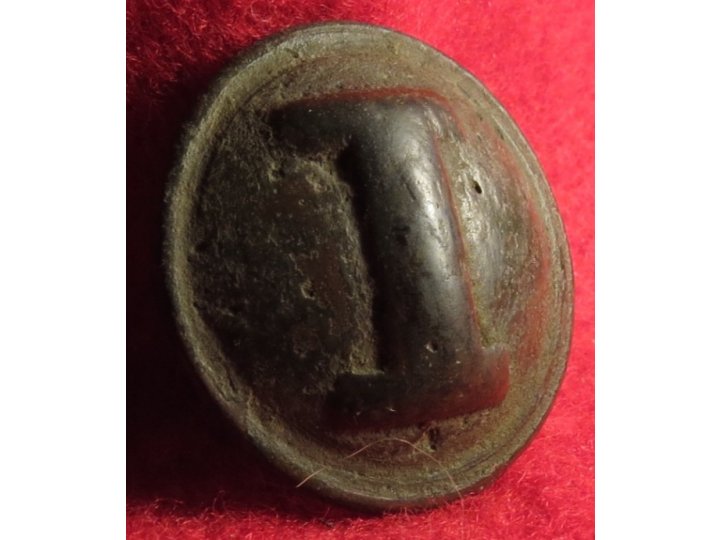 Confederate Infantry - Cast "I" Button