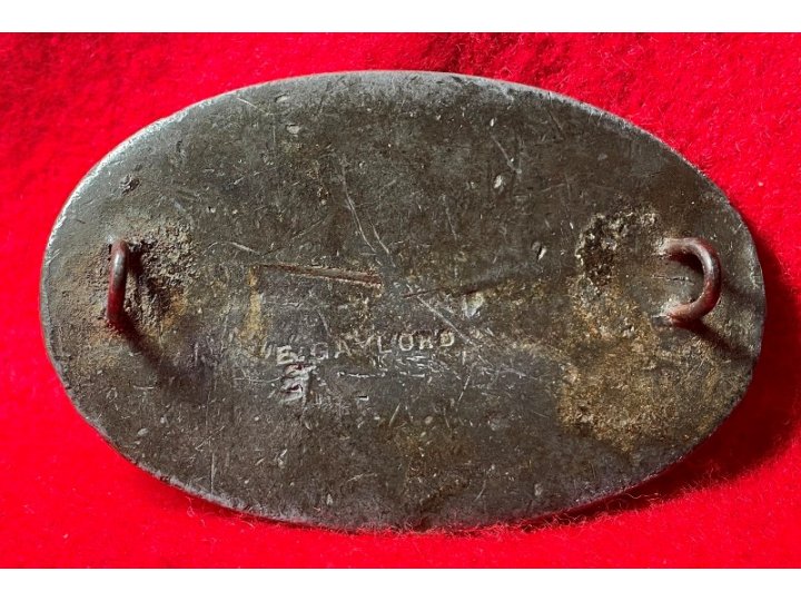 US Cartridge Box Plate - Marked "E. GAYLORD" - Non-Excavated