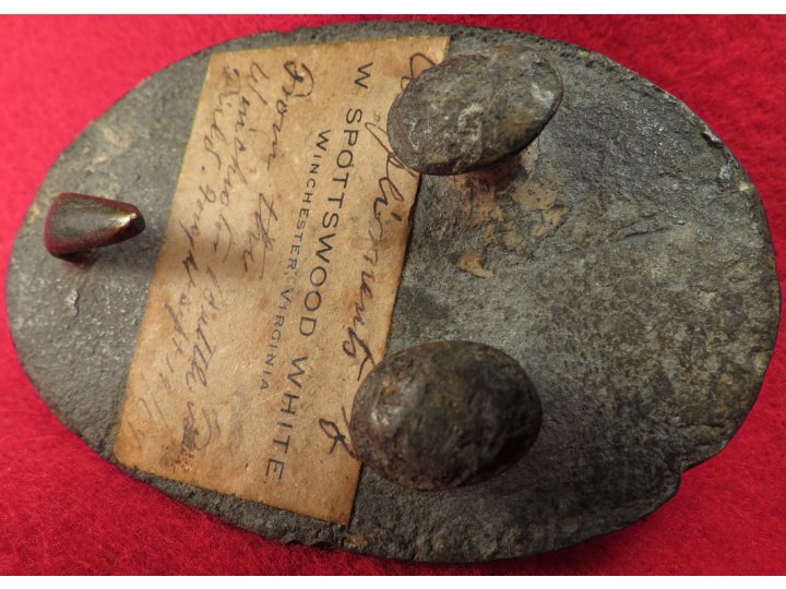 US Belt Buckle - Old Label Winchester, Virginia 