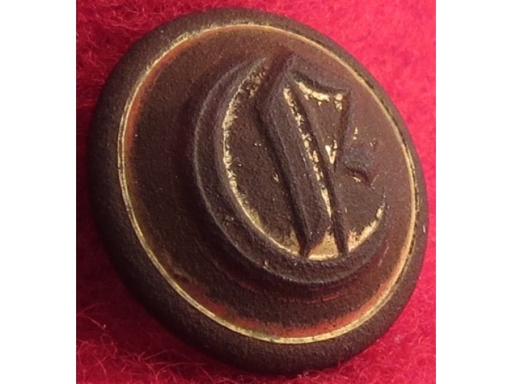 Confederate Engineer Cuff Button