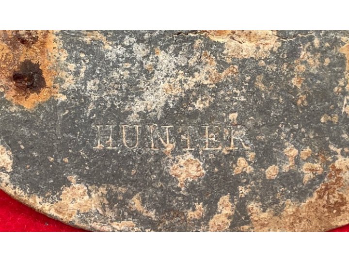 US Cartridge Box Plate - Marked "Hunter" - Published