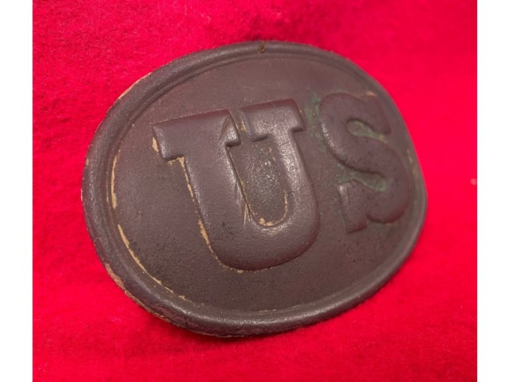 US Belt Buckle - Unusual Iron Stud Washers - Rare Variant