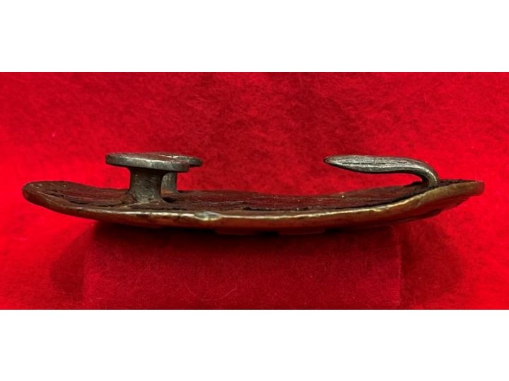 State of New York "SNY" Belt Buckle with Leather Patch Marked "J. I. PITTMAN"