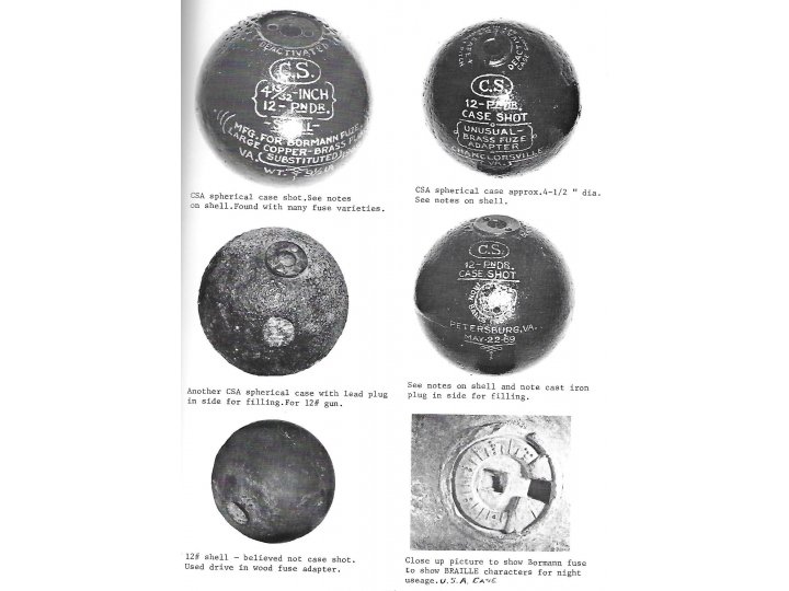 Civil War Projectiles Small Arms & Field Artillery II - Rare 1st Edition