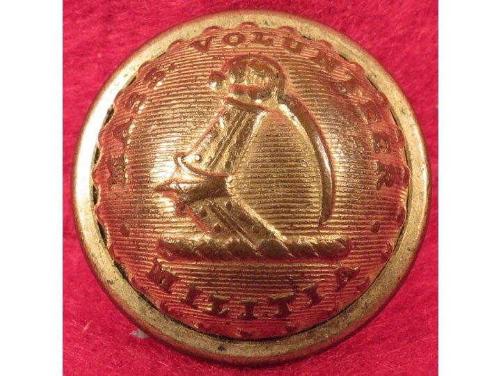 Massachusetts State Seal Coat Button