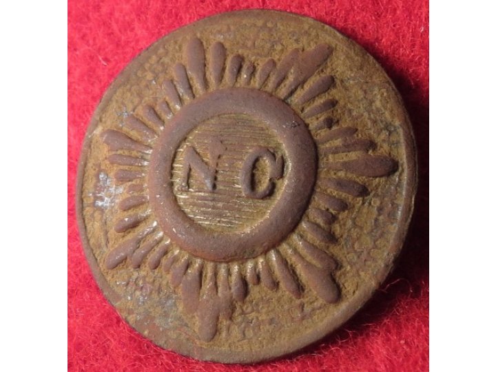 North Carolina "Sunburst" Coat Button