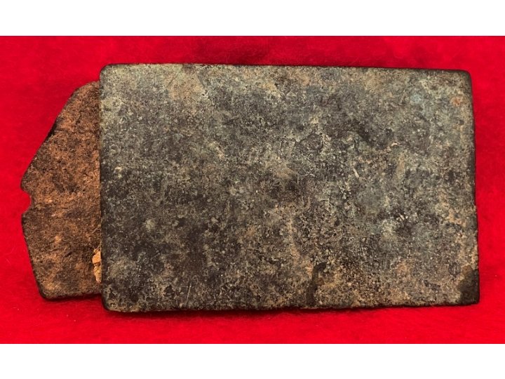 Confederate Militia Belt Plate with Arrow Hooks and Leather Belt Portion