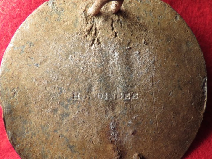Eagle Plate Stamped H. A. DINGEE