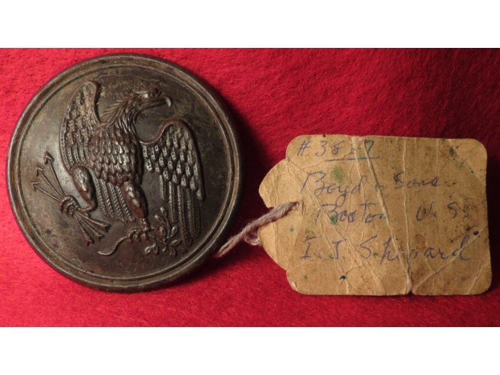 Eagle Plate Triple Marked Rare Straight Line Example Boyd