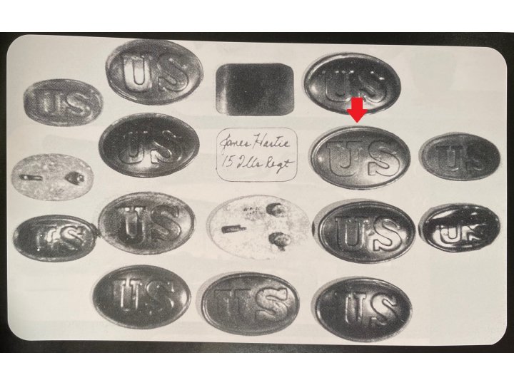 US Belt Buckle - Carved Initials "WRP" - John A. Marks Collection - Documented and Published