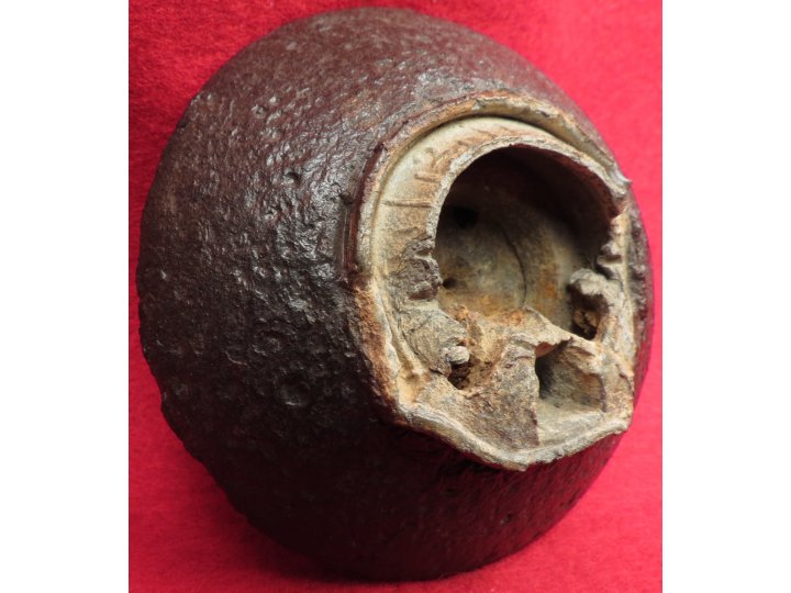 Confederate 12 Pounder Case-Shot Fragment with Bormann Fuze