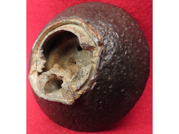 Confederate 12 Pounder Case-Shot Fragment with Bormann Fuze